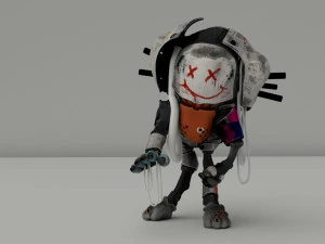 robobean - リアルな 3D ロボット モデル 3Dモデル