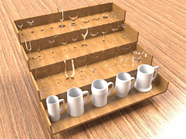 wine-beer-glass-cup 3D Model .c4d .max .obj .3ds .fbx .stl .blend 