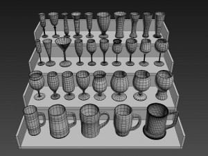 wine-beer-glass-cup 3D Model