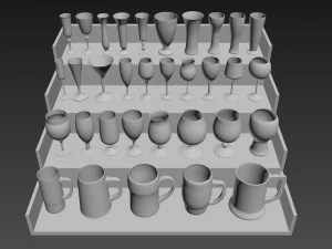 wine-beer-glass-cup 3D Model