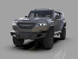 Rezvani Tank 2020 HQ 内饰 3D 模型