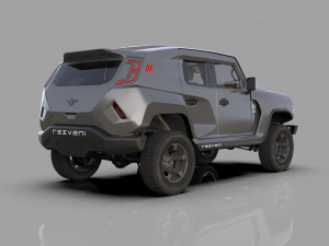 Rezvani Tank 2020 HQ interior 3D Model