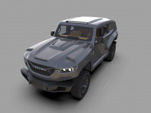 Rezvani Tank 2020 HQ interior 3D Model