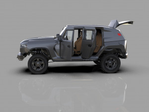 Rezvani Tank 2020 HQ interior 3D Model