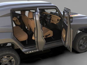 Rezvani Tank 2020 HQ interior 3D Model