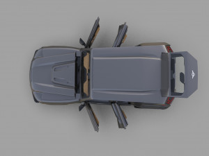 Rezvani Tank 2020 HQ interior 3D Model