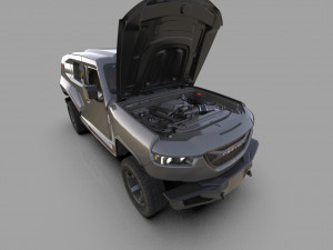 Rezvani Tank 2020 HQ interior 3D Model