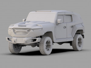 Rezvani Tank 2020 HQ interior 3D Model