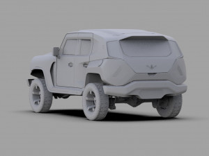 Rezvani Tank 2020 HQ interior 3D Model