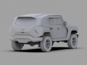 Rezvani Tank 2020 HQ interior 3D Model