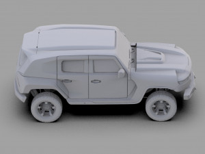 Rezvani Tank 2020 HQ interior 3D Model