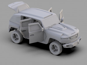 Rezvani Tank 2020 HQ interior 3D Model