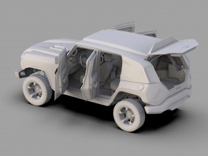 Rezvani Tank 2020 HQ interior 3D Model