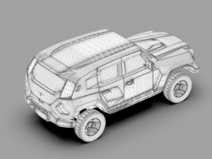 Rezvani Tank 2020 HQ interior 3D Model