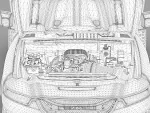 Rezvani Tank 2020 HQ interior 3D Model