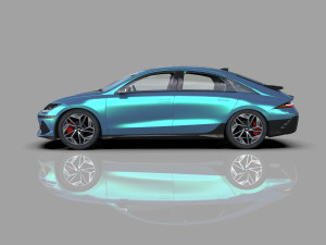 Hyundai Ioniq 6 2022 HQ interior Modello 3D