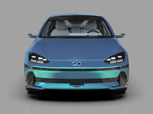 Hyundai Ioniq 6 2022 HQ interior Modello 3D