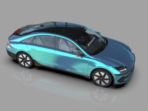 Hyundai Ioniq 6 2022 HQ interior Modello 3D