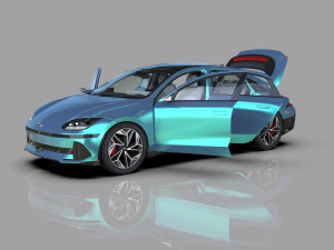 Hyundai Ioniq 6 2022 HQ interior Modello 3D