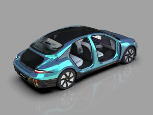 Hyundai Ioniq 6 2022 HQ interior 3D Model