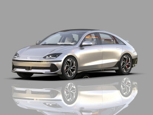 Hyundai Ioniq 6 2022 HQ interior Modello 3D