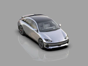 Hyundai Ioniq 6 2022 HQ interior 3D Model