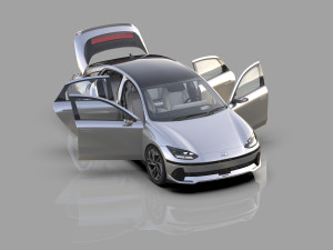 Hyundai Ioniq 6 2022 HQ interior Modello 3D