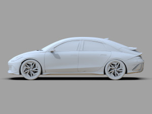 Hyundai Ioniq 6 2022 HQ interior Modello 3D