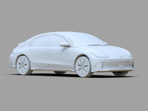 Hyundai Ioniq 6 2022 HQ interior Modello 3D