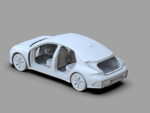 Hyundai Ioniq 6 2022 HQ interior Modello 3D