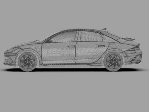 Hyundai Ioniq 6 2022 HQ interior Modello 3D
