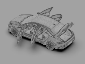 Hyundai Ioniq 6 2022 HQ interior Modello 3D