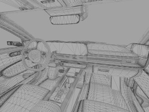 Hyundai Ioniq 6 2022 HQ interior Modello 3D