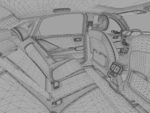 Hyundai Ioniq 6 2022 HQ interior 3D Model