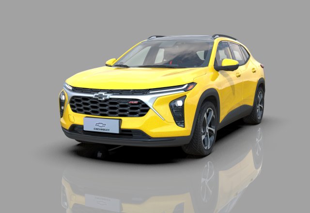 Chevrolet Trax RS 2023 HQ interior Modelo 3D .c4d .max .obj .3ds .fbx .stl .blend