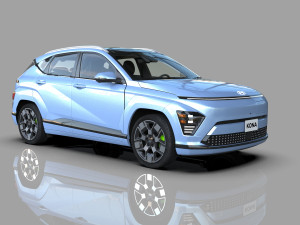 Hyundai Kona EV 2024 HQ interior Model 3D