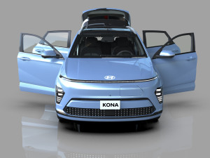 Hyundai Kona EV 2024 HQ interior Model 3D
