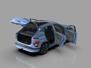 Hyundai Kona EV 2024 HQ interior Model 3D