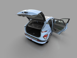 Hyundai Kona EV 2024 HQ interior Model 3D