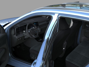 Hyundai Kona EV 2024 HQ interior Model 3D