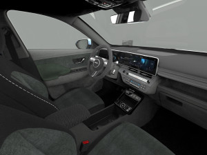 Hyundai Kona EV 2024 HQ interior Model 3D