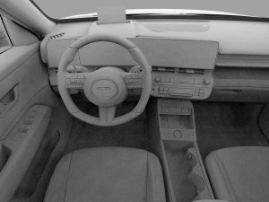 Hyundai Kona EV 2024 HQ interior Model 3D