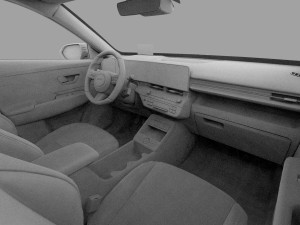 Hyundai Kona EV 2024 HQ interior Model 3D