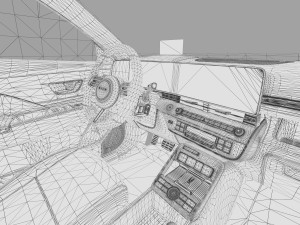 Hyundai Kona EV 2024 HQ interior Model 3D