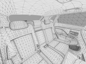 Hyundai Kona EV 2024 HQ interior Model 3D