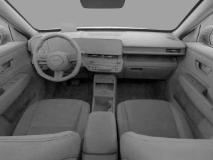 Hyundai Kona N-Line 2024 HQ interior 3D Model