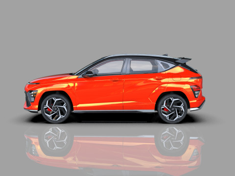 Hyundai Kona N-Line 2024 HQ interior 3D 模型