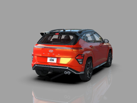 Hyundai Kona N-Line 2024 HQ interior 3D 模型