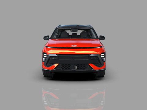 Hyundai Kona N-Line 2024 HQ interior 3D 模型