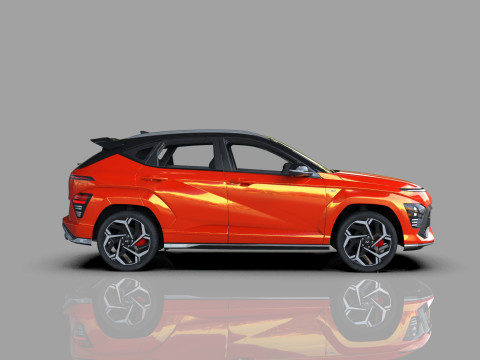 Hyundai Kona N-Line 2024 HQ interior 3D 模型